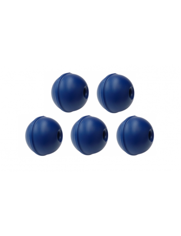5 Plastic Abacus Balls BLUE